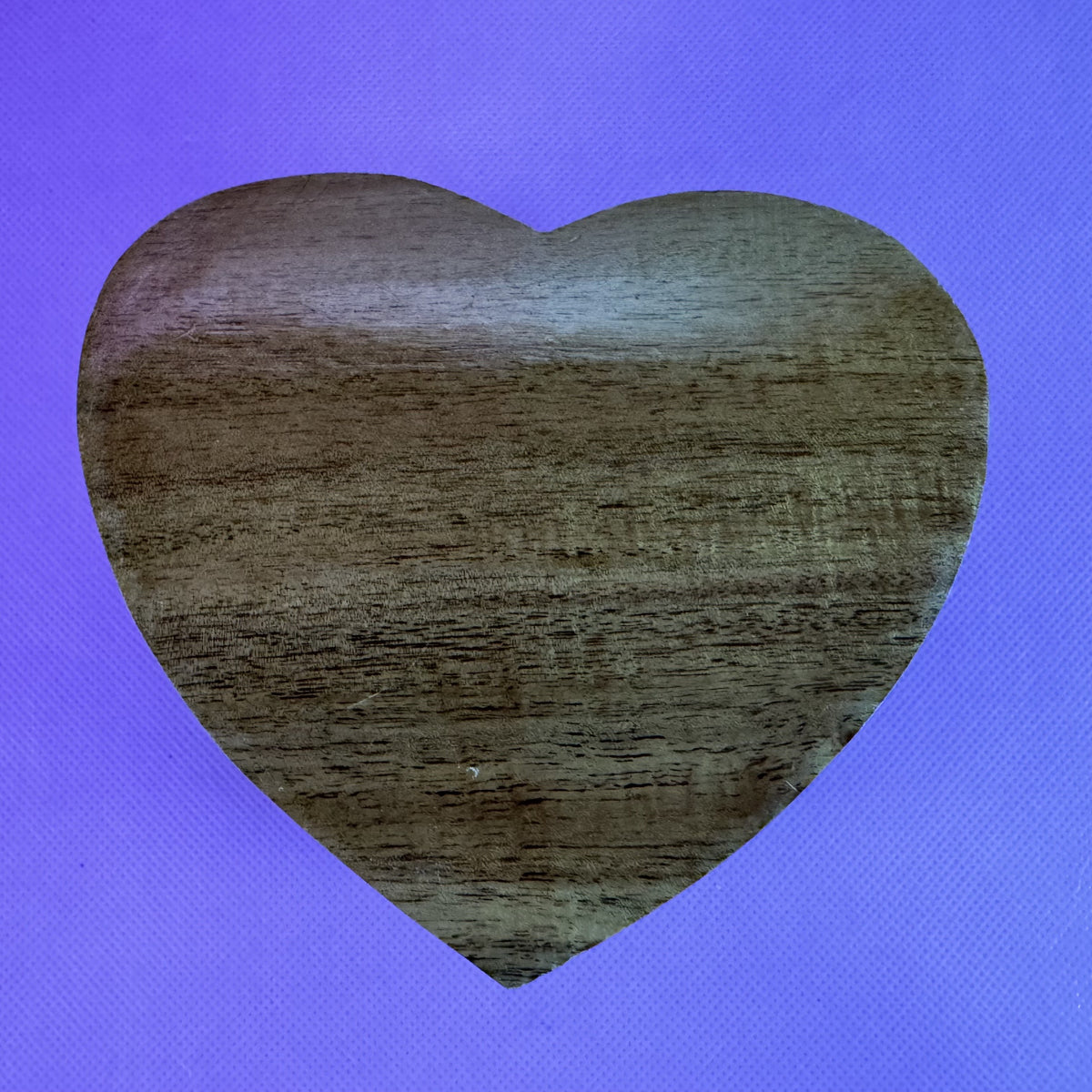Heart-shaped, Hand-carved, Puzzle Box with Foral Details
