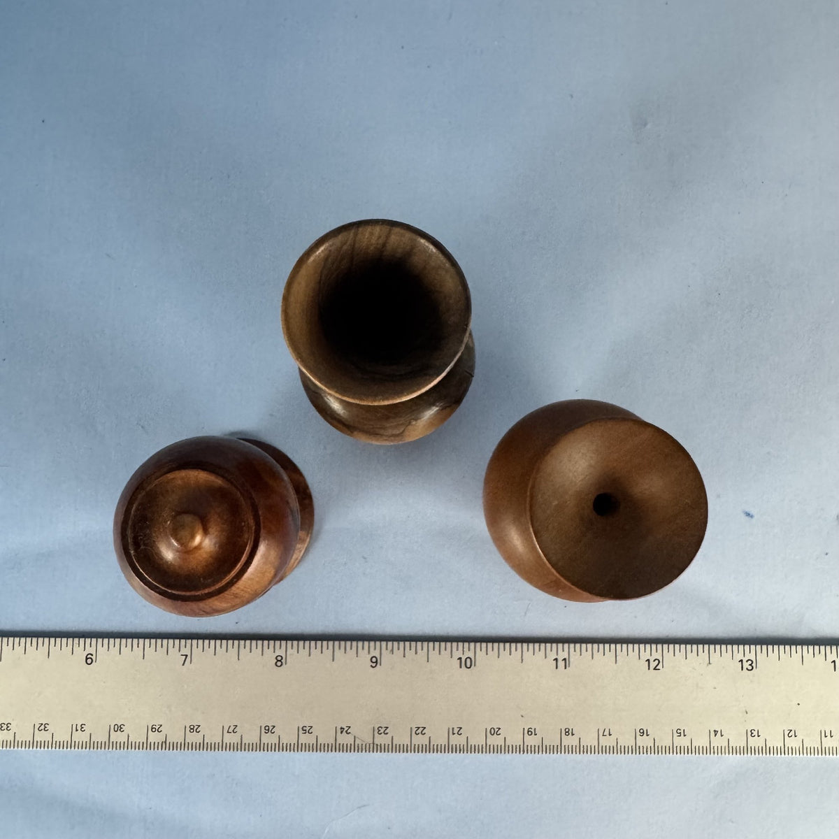 Mini Hand-turned Wooden Vases and Ring Box