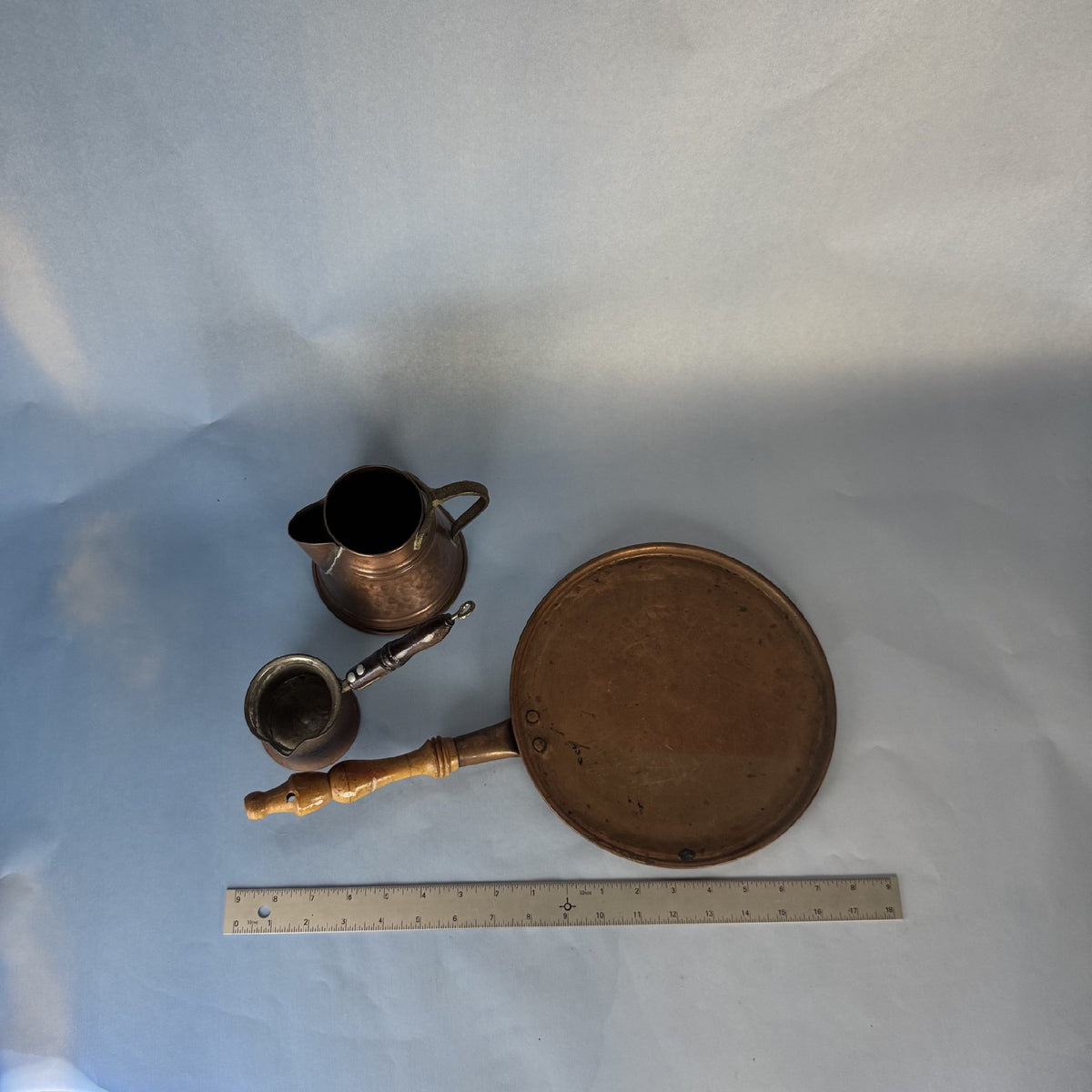 Trio of Vintage Copper Vessels