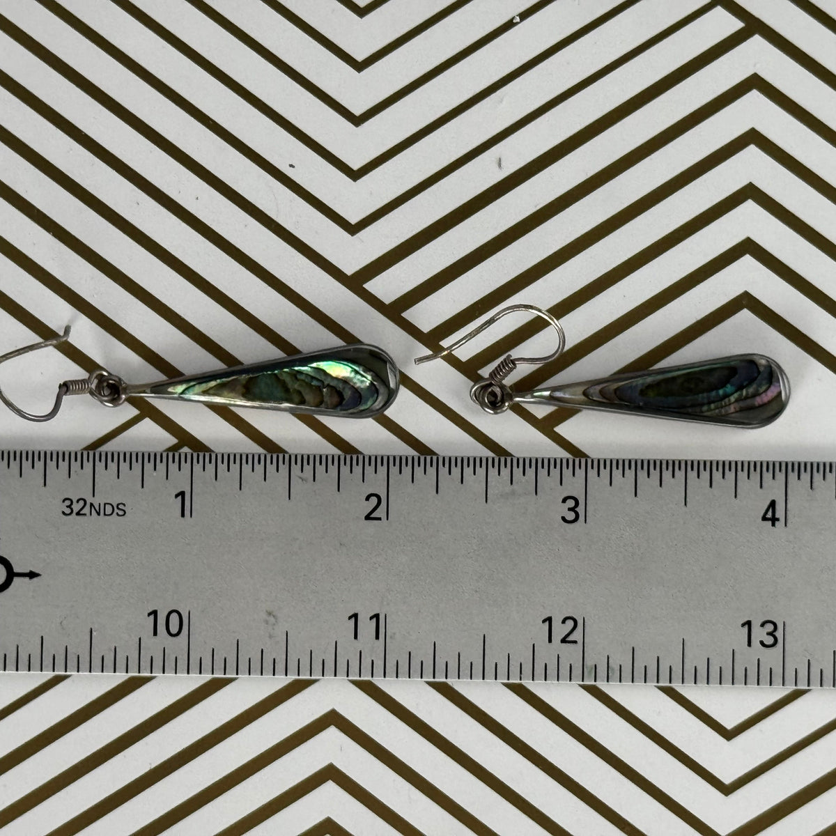 Sterling Silver Abalone Earrings