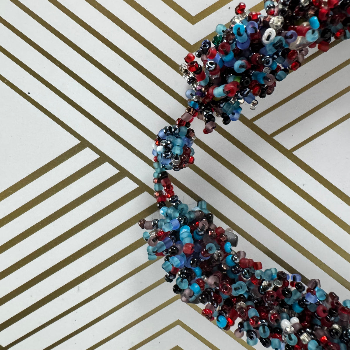 Hand-strung Multi-Color Beaded Necklace