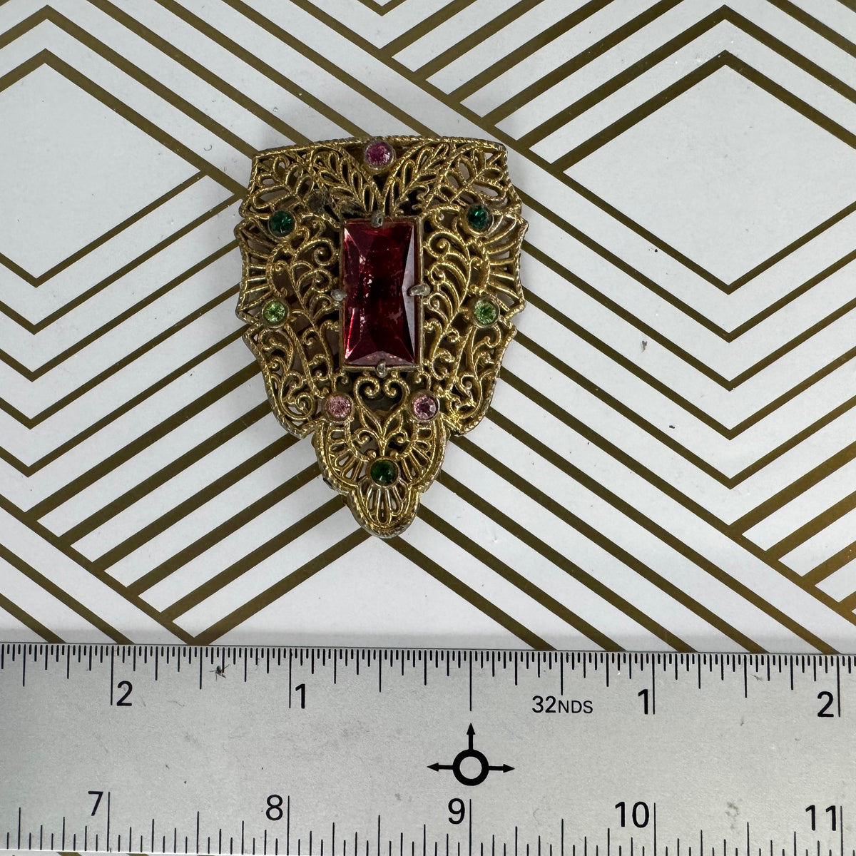 Antique Gold-Filled Shoe Clip