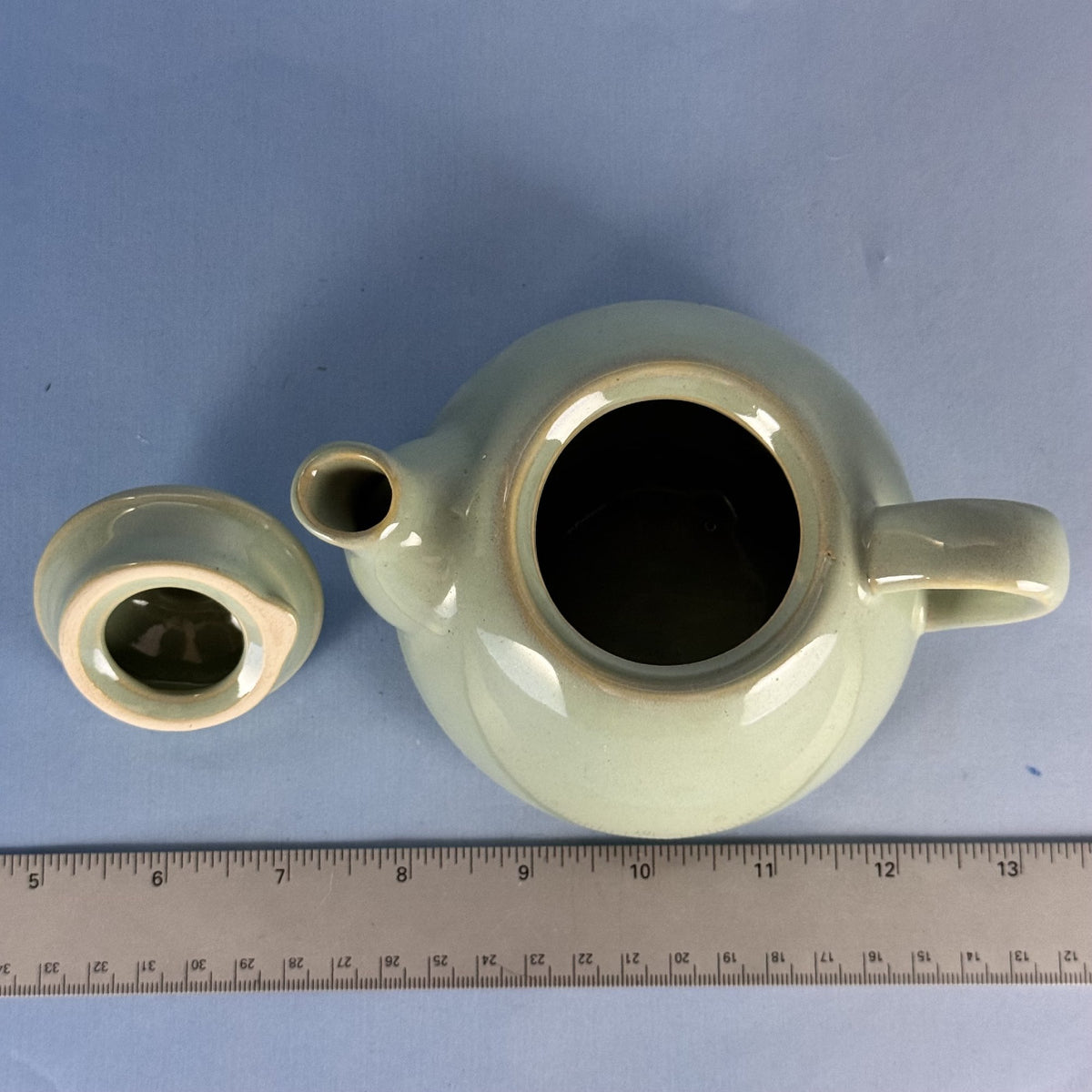 Little Green Ceramic Teapot