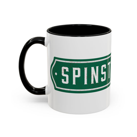 Spinsters Row Street Sign Mug