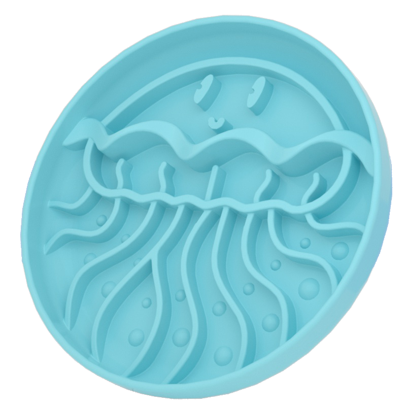 Slow Feeder for Dogs and Cats - Jellyfish-Shaped Silicone