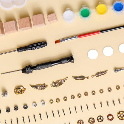 Timber Train Kit – DIY Build a Wooden Train with LED Light