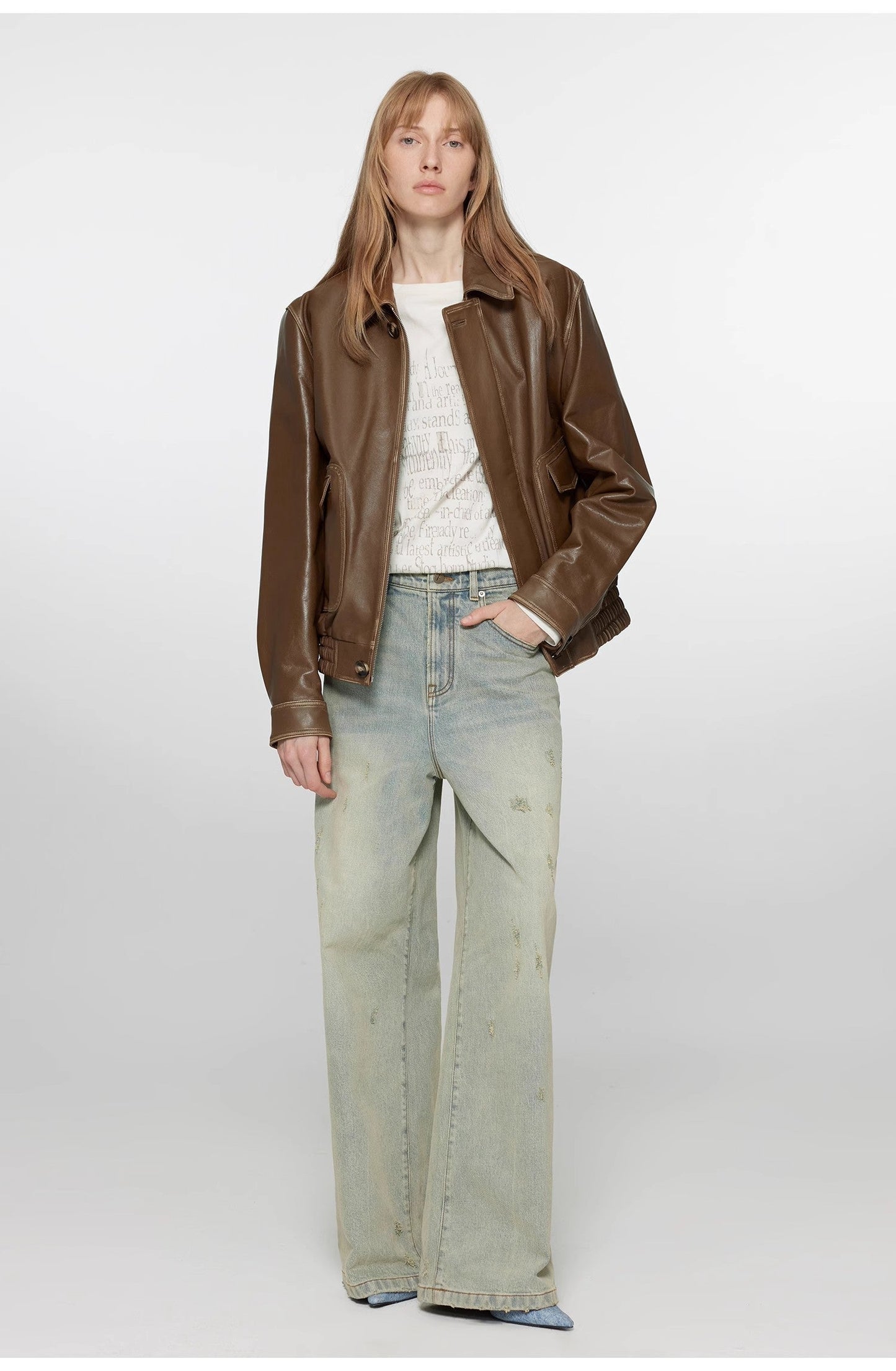 Aviatrix Sheep Leather Jacket