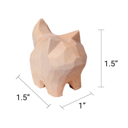 Hand-Carved Cat Painting Kit