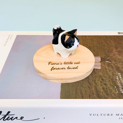 Hand-Carved Cat Painting Kit