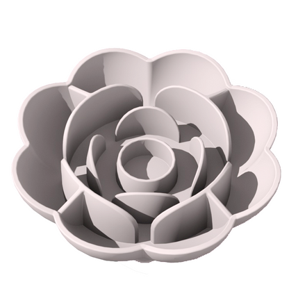 Slow Feeder for Pets: Rose-Shaped Silicon