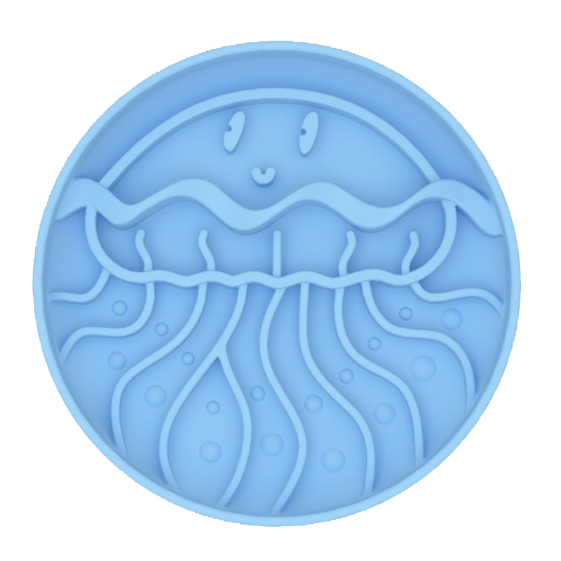 Slow Feeder for Dogs and Cats - Jellyfish-Shaped Silicone
