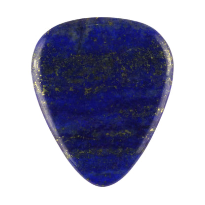 Lapis Lazuli Stone Guitar Or Bass Pick - 3.0 mm Ultra Heavy Gauge - 351 Shape - Specialty Handmade Gemstone Exotic Plectrum