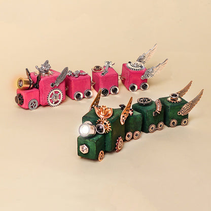 Timber Train Kit – DIY Build a Wooden Train with LED Light