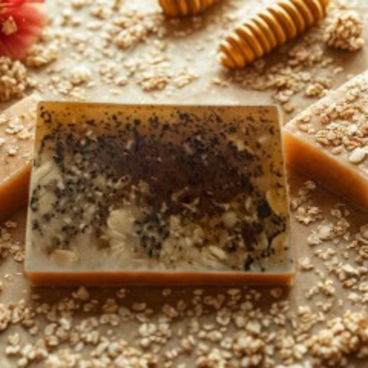 Honey, Hibiscus, and Oatmeal Soap