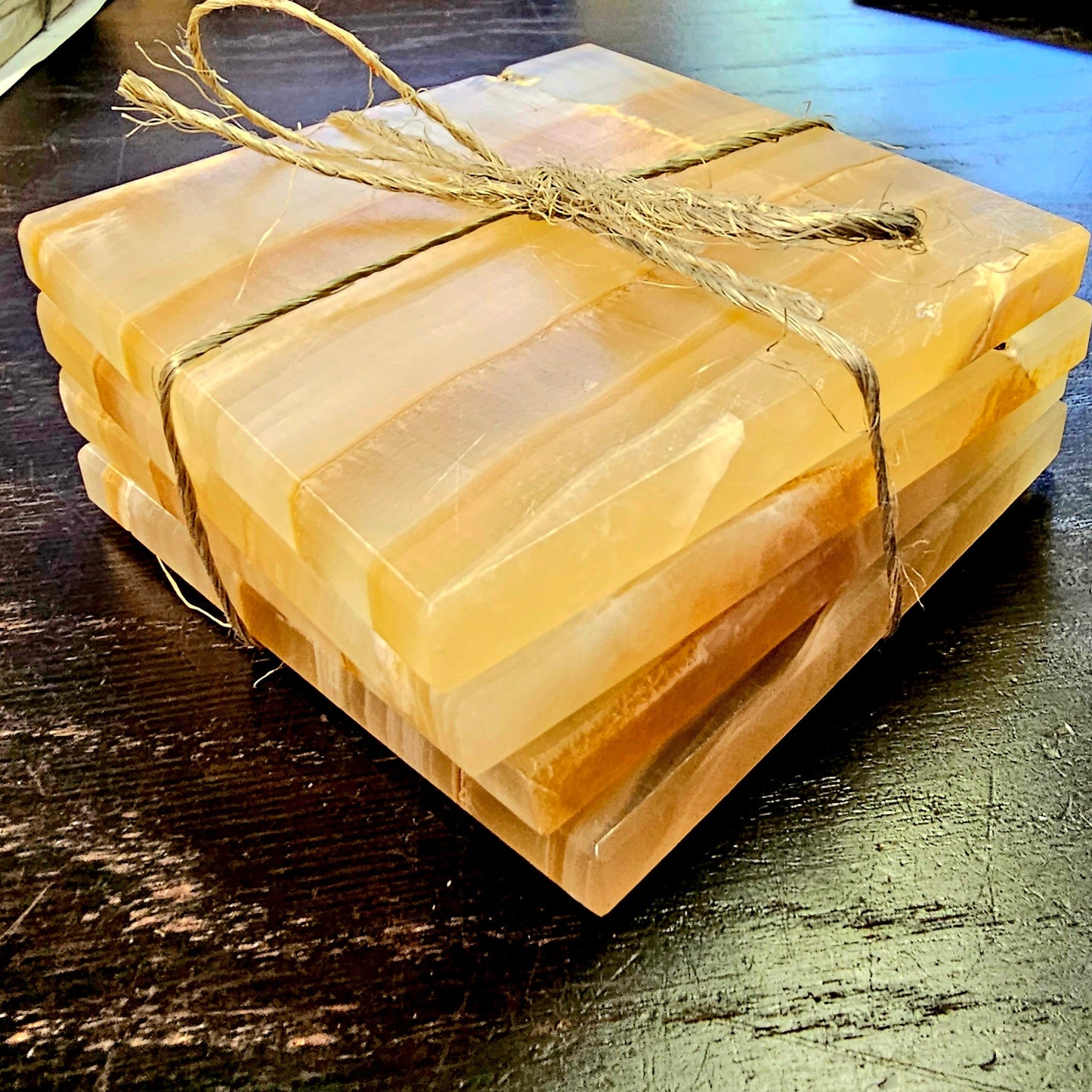 Handcrafted Onyx Coasters