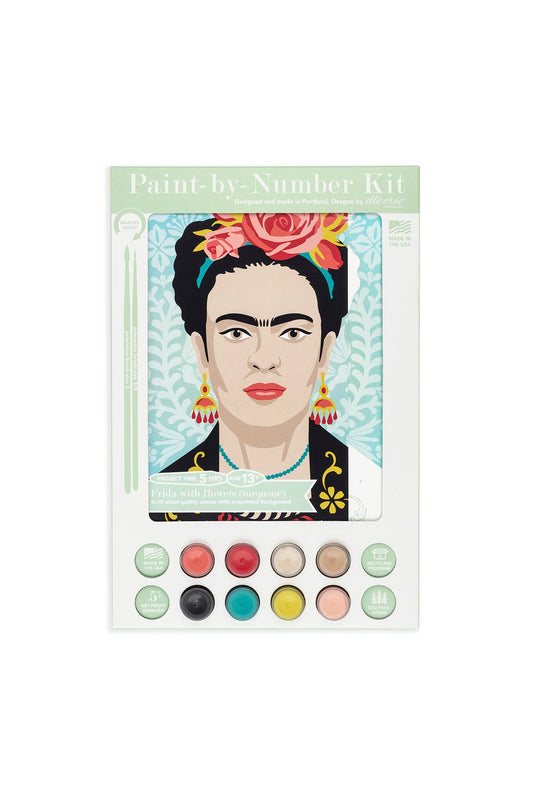 Frida with Flowers 8x10 paint-by-number kit