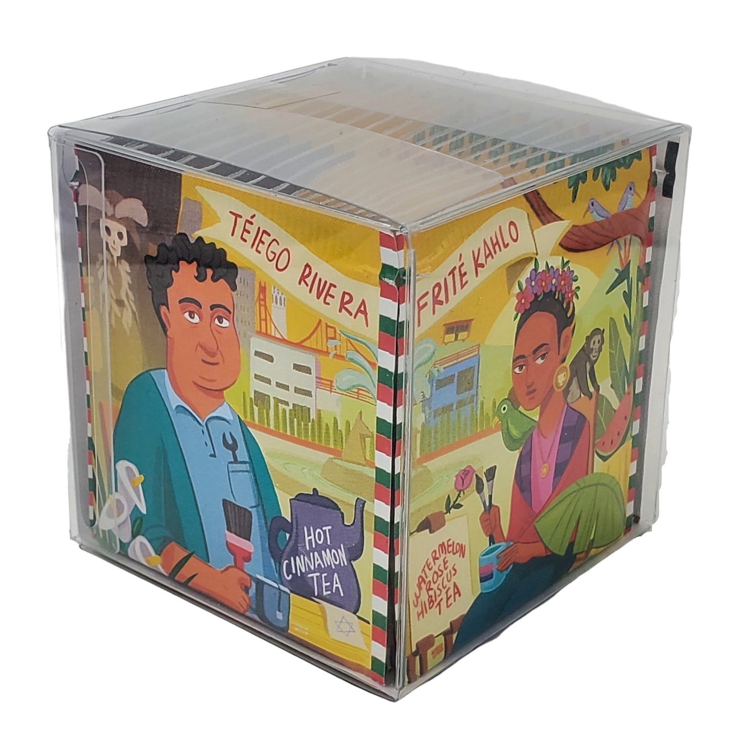 ArTEAists Organic Kosher Tea Sampler: Frida Kahlo, Diego Rivera, Vincnet Van Gogh, Salvador Dali.