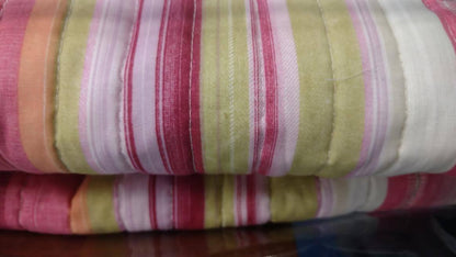 Reversible Stripe Quilt Set – Bold, Cozy & Colorful Bedding