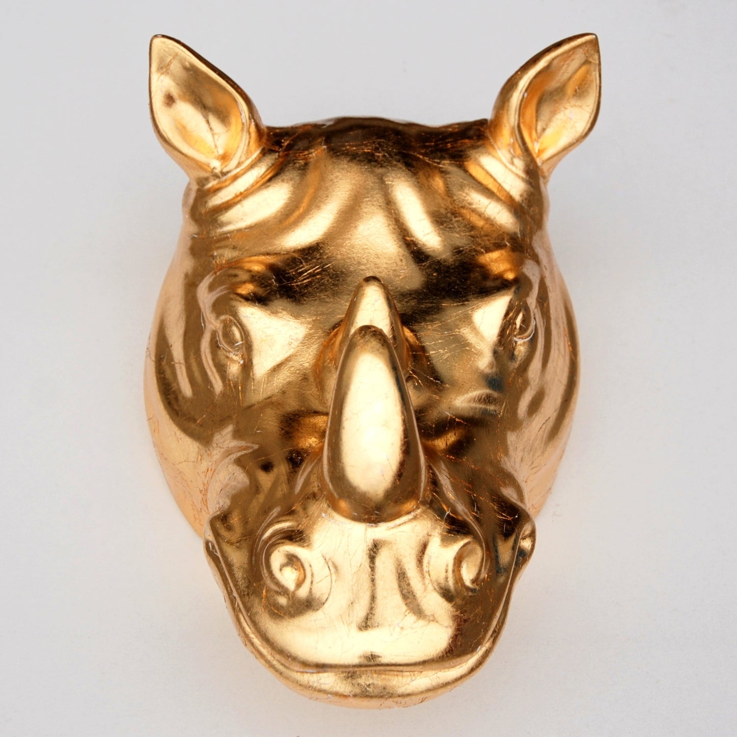 Gilded Rhino Wall Planter