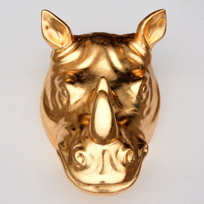 Gilded Rhino Wall Planter