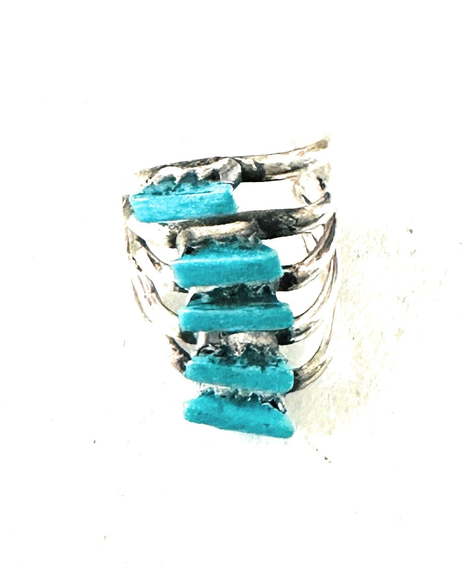 Handcrafted Sterling Silver & Turquoise Ear Cuff