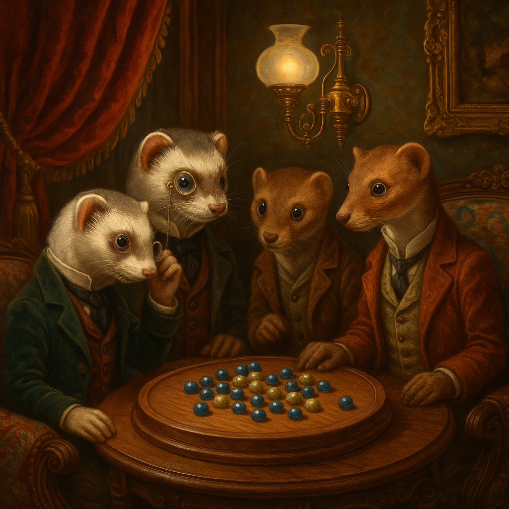 Wooden Solitaire Marble Game Set