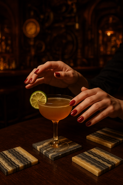 Handcrafted Onyx Coasters