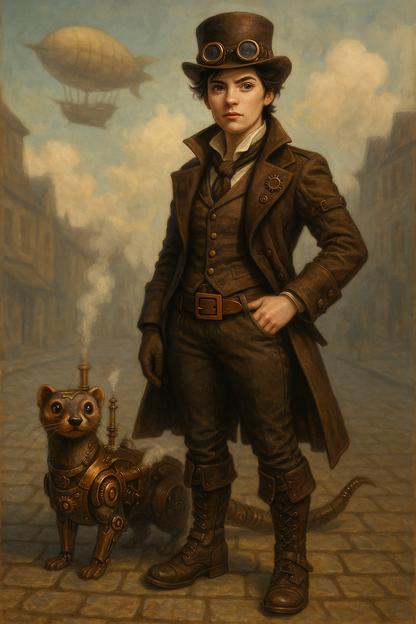 Leather Belt with Wooden Buckle