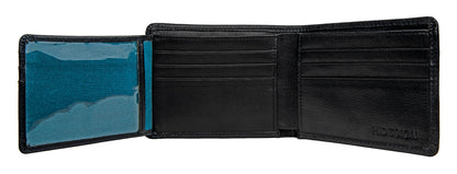Contrast Stitch Leather Wallet
