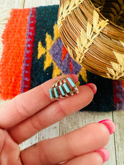 Handcrafted Sterling Silver & Turquoise Ear Cuff
