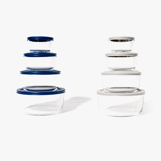 Glass Food Storage Container Set - 16 Pieces