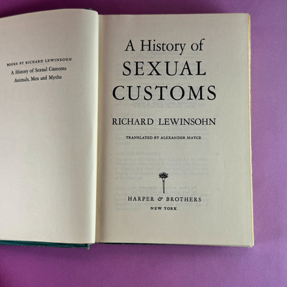 A History of Sexual Customs