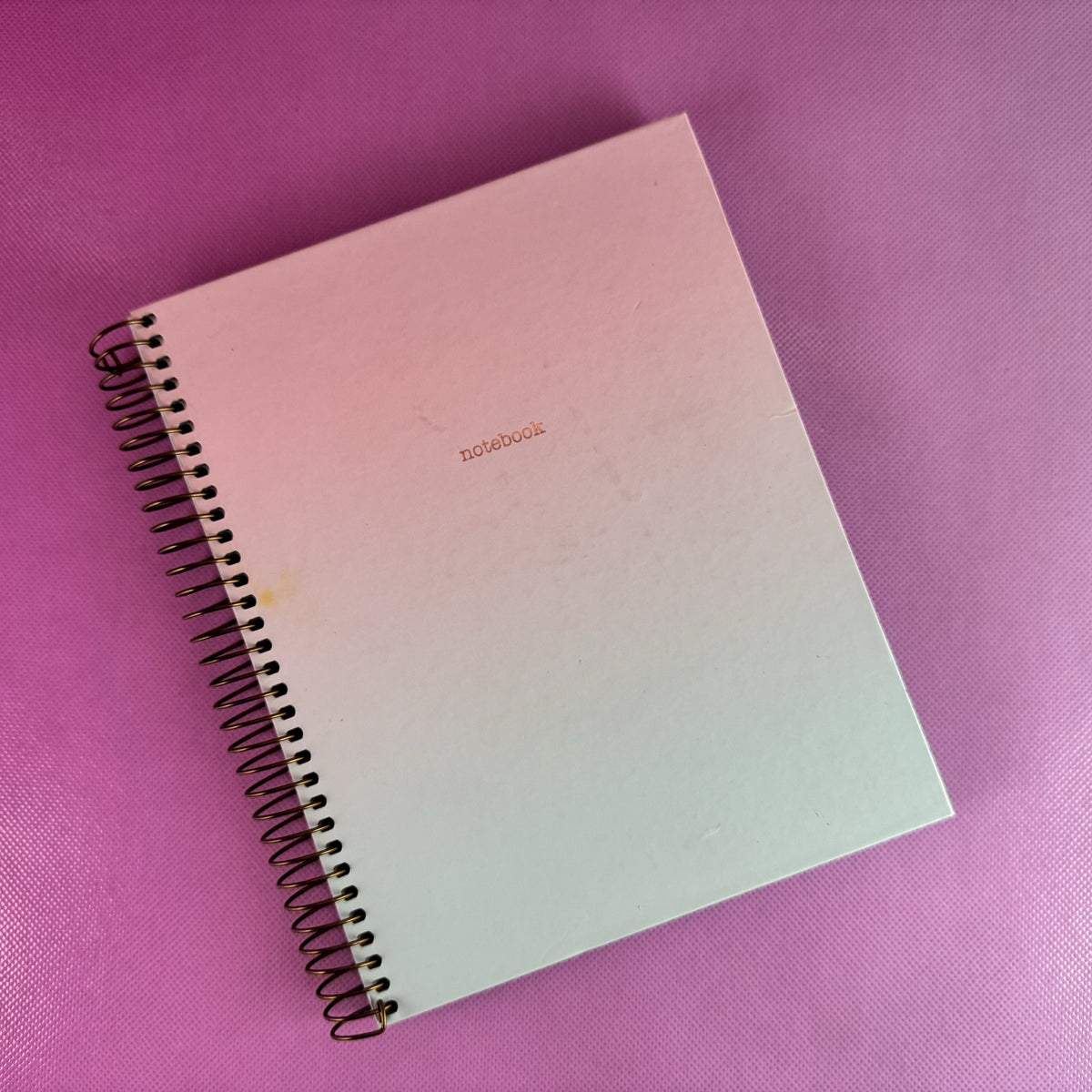 Spiral Bound Blush Pink Notebook