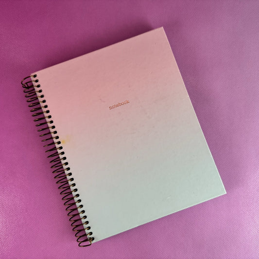 Spiral Bound Blush Pink Notebook