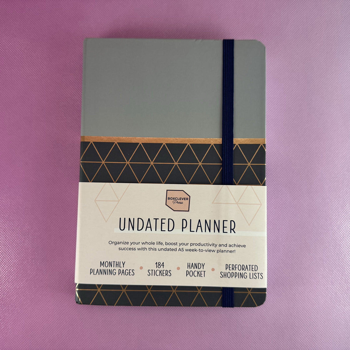 Navy and Copper Piped Softbound Journal
