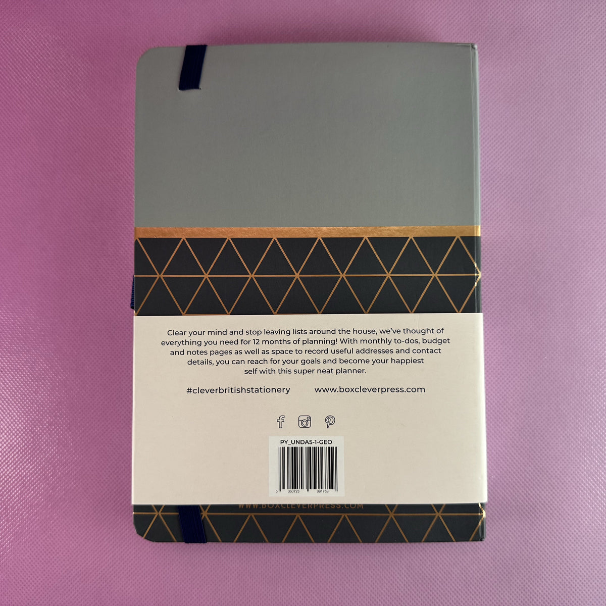 Navy and Copper Piped Softbound Journal