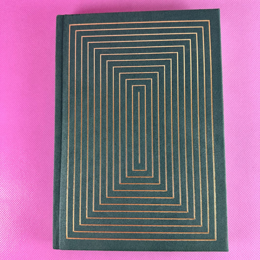 Green Suede and Gold Piped Hardbound Journal