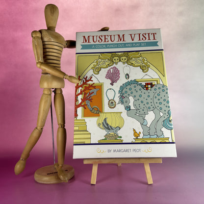 Museum Coloring Kit and Paper Model