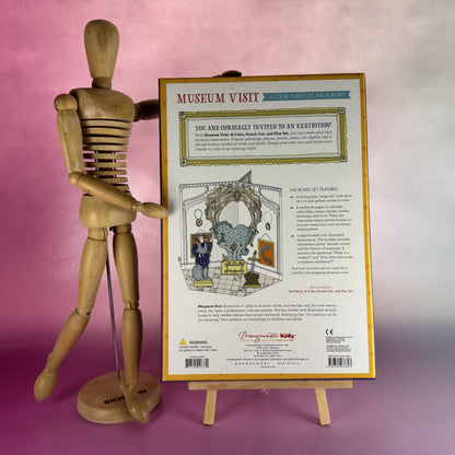 Museum Coloring Kit and Paper Model