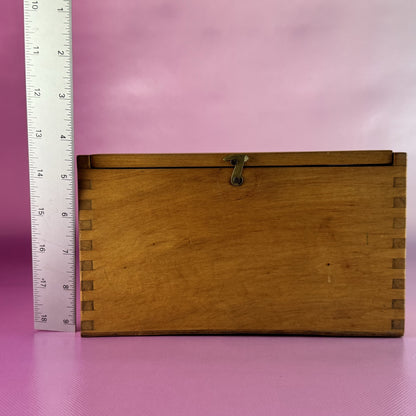 Microscope in Wooden Box
