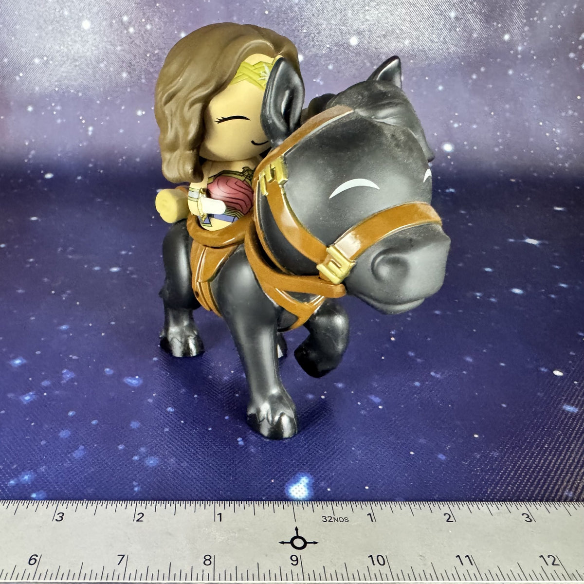 Chibi-style Wonder Woman and Horse Action Figures