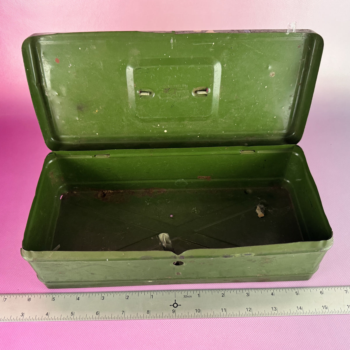 Antique Metal Tackle Box