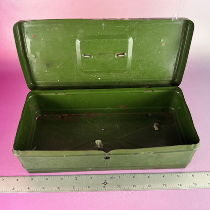 Antique Metal Tackle Box