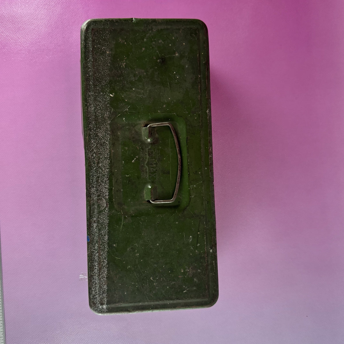 Antique Metal Tackle Box