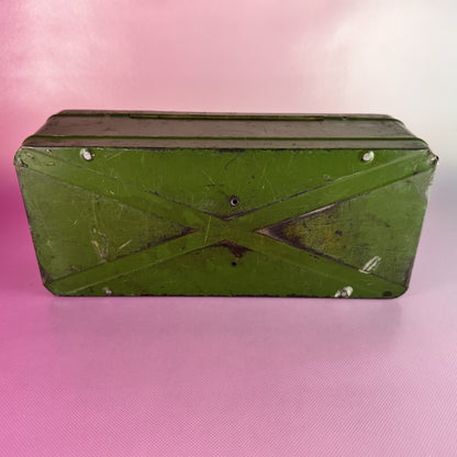 Antique Metal Tackle Box