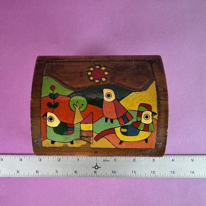 El Salvadorian Painted Folkart Box