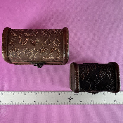 Pair of Small Treasure Chests with Clasps