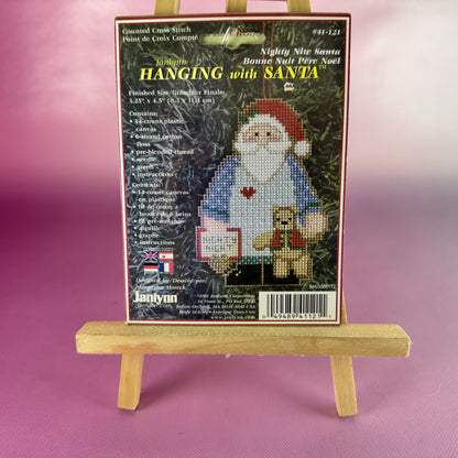 Hanging with Santa Holiday Ornament Crosstitch Kit