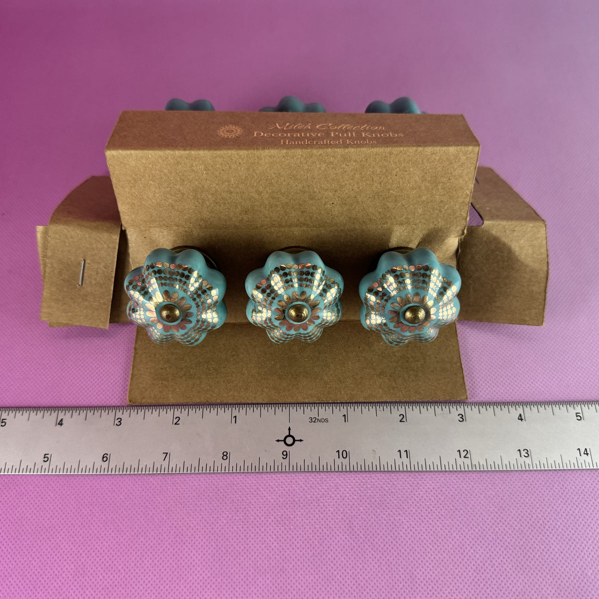 Turquoise Morrocan-Style Drawer Knobs
