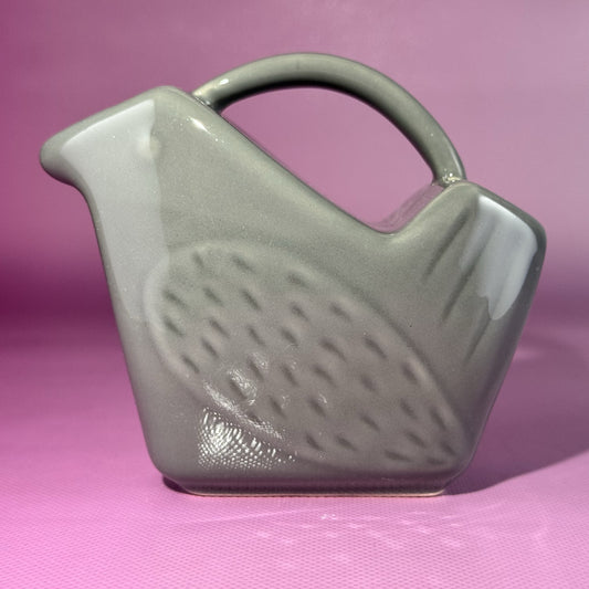 Gray Ceramic Bird Creamer